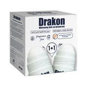 Drakon Whitening Roll-on Deodorant Fragrance Free 1+1