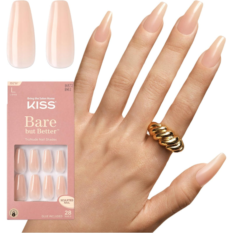 KISS BARE BUT BETTER NAILS NUDE DRAMA BN02C