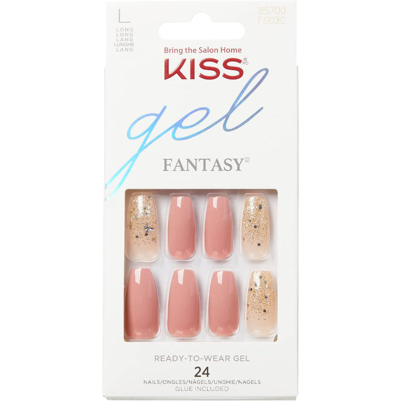 KISS GEL FANTASY NAILS-MIDNIGHT FG03C