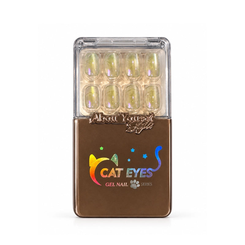 NAIL CAT EYES GEL CLEAR AURORA / HOLO 15PCS