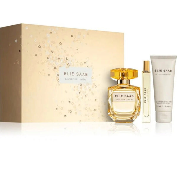 SET PERFUME ELIE SAAB LUMIERE 90ML +LOTION 75ML - ladyy