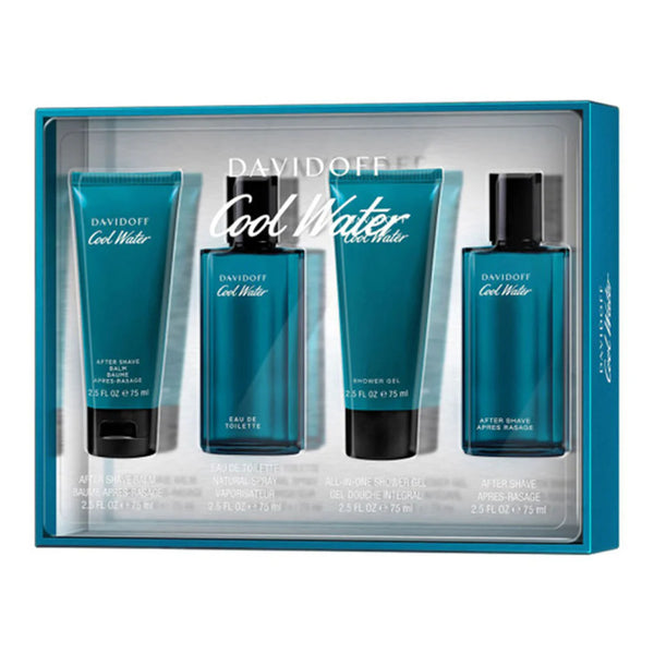 DAVIDOFF SET PERFUME 75ML+SHOWER+AFTER SHAVE+BALM - ladyy