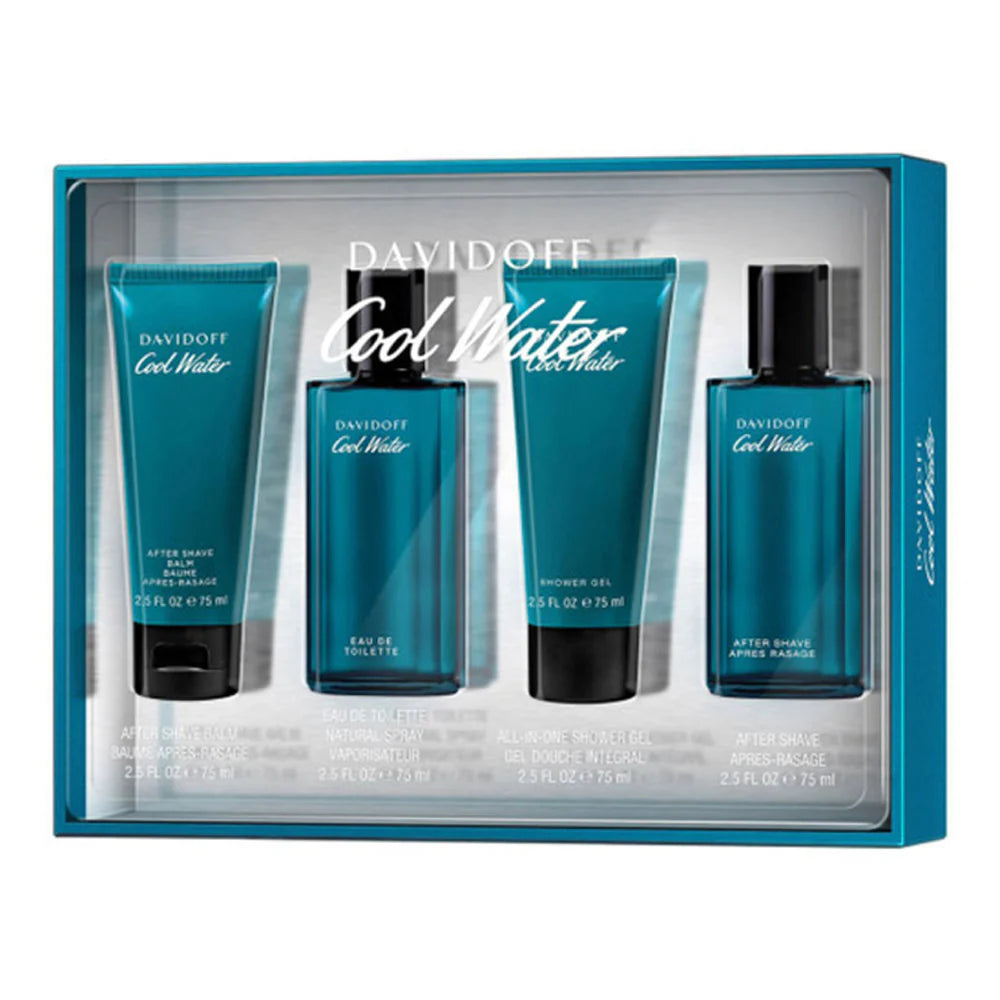 DAVIDOFF SET PERFUME 75ML+SHOWER+AFTER SHAVE+BALM