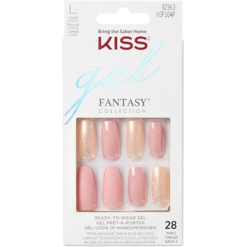 KISS GLAM FANTASY NAILS PEACHY KGF104