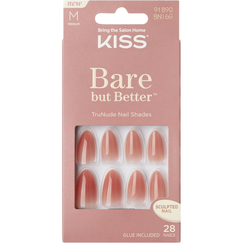 KISS BARE BUT BETTER NAILS FAIREST NUDE BN16