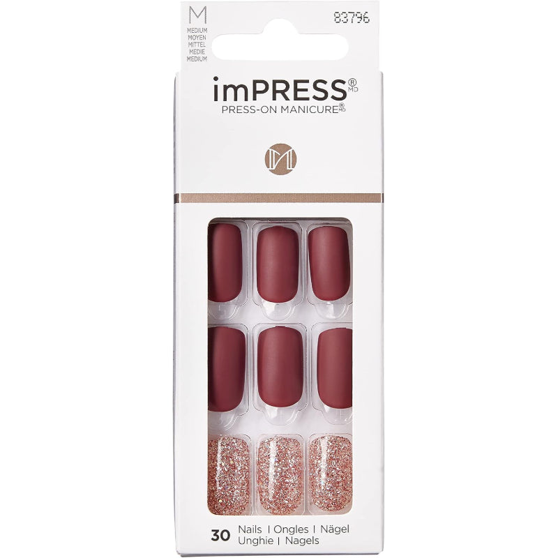 KISS IMPRESS 30 NAILS MEDIUM HERO KIMM10
