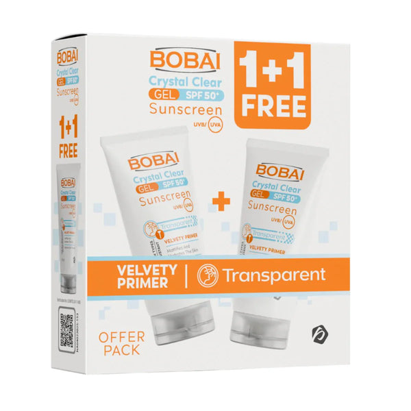 PROMO BOBAI SUNSCREEN CRYSTAL GEL SPF50+ 1+1 - ladyy