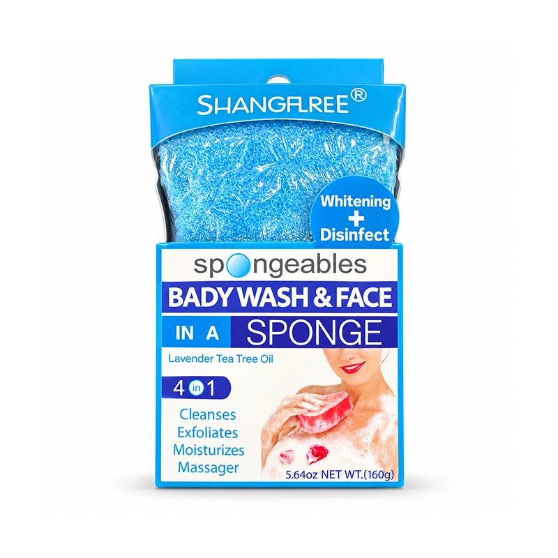 ABO YOUSEF Loofah scrub with collagen blue