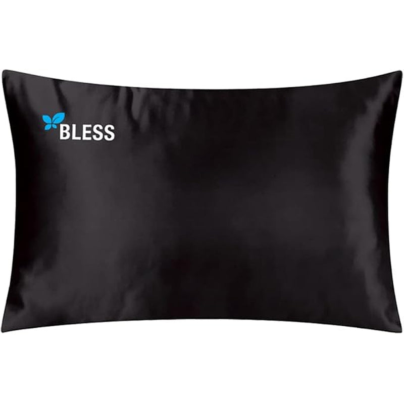 BLESS SATIN PILLOWCASE BLACK