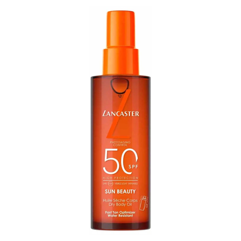 LANCASTER SUN BEAUTY FAST TAN OPTIMIZER SATIN DRY OIL SPF 50