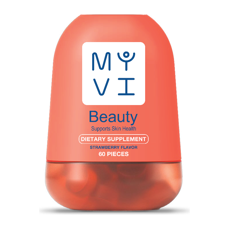 MYVI BEAUTY DIETARY SUPPLEMENT STRAWBERRY FLAVOR 60 PIECES