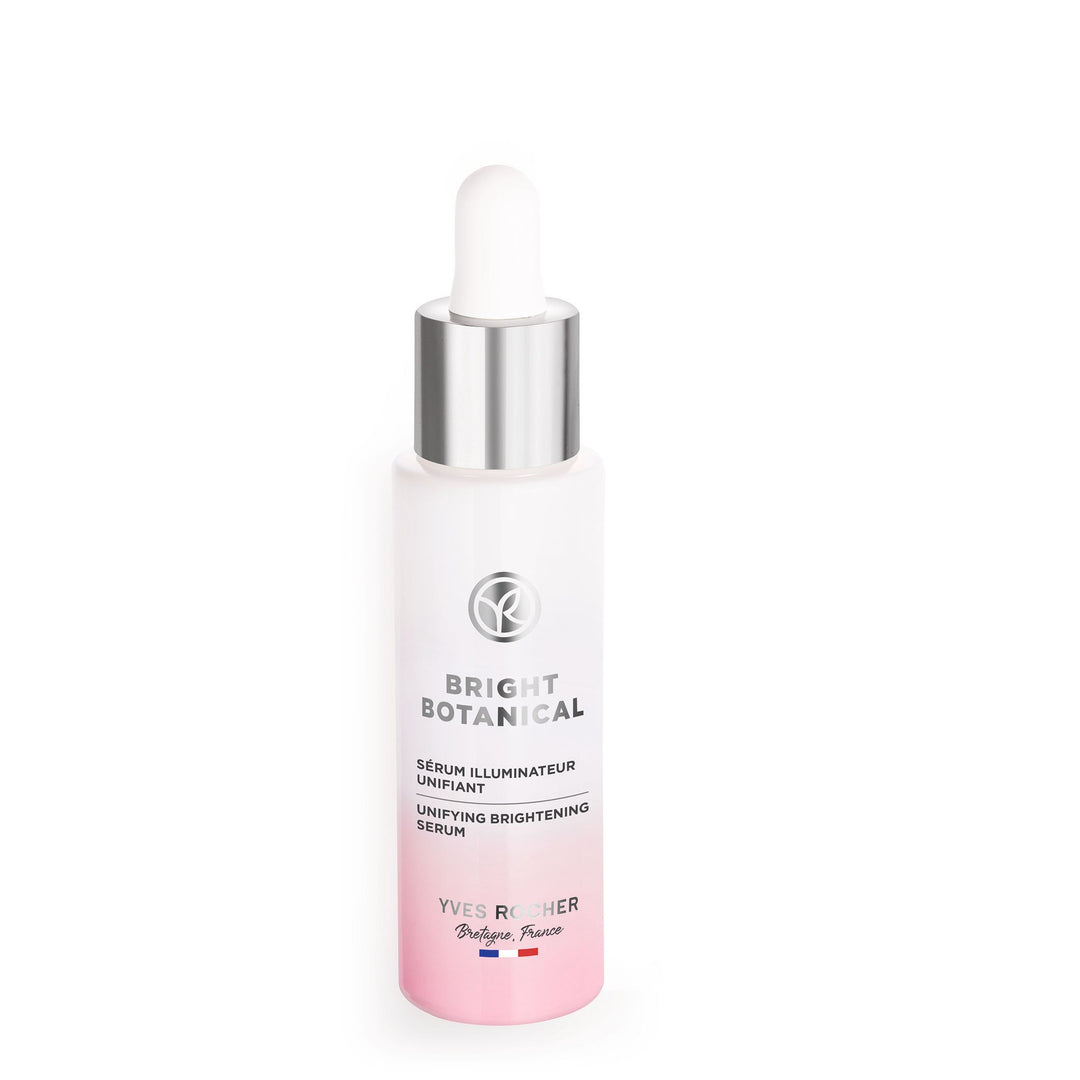 YVES ROCHER BRIGHTENING UNIFYING SERUM FLUIDE PUMP BOTTLE 30ML - ladyy