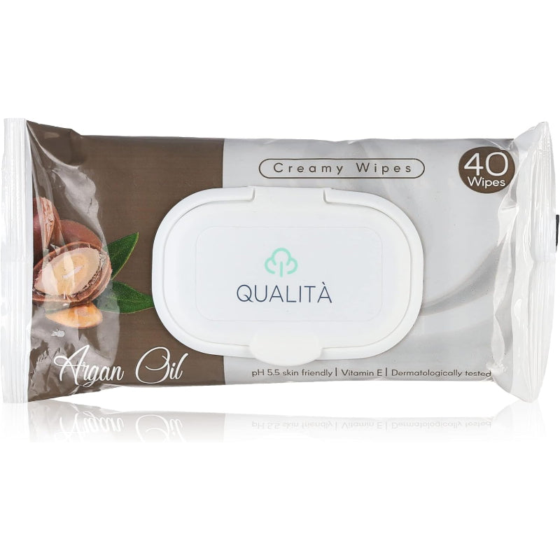 QUALITA WET WIPE ARGAN OIL 40 PCS