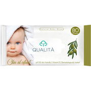 QUALITA BABY WIPES OLIVE OIL 80 PCS