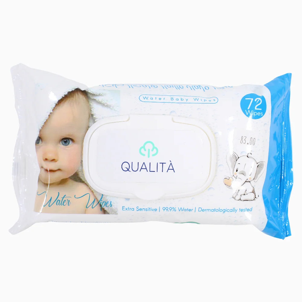 QUALITA WATER BABY WIPES 72 PCS