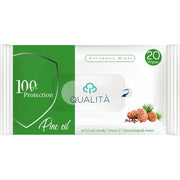 QUALITA ANTISEPTIC WIPES PINE OIL 20 PCS