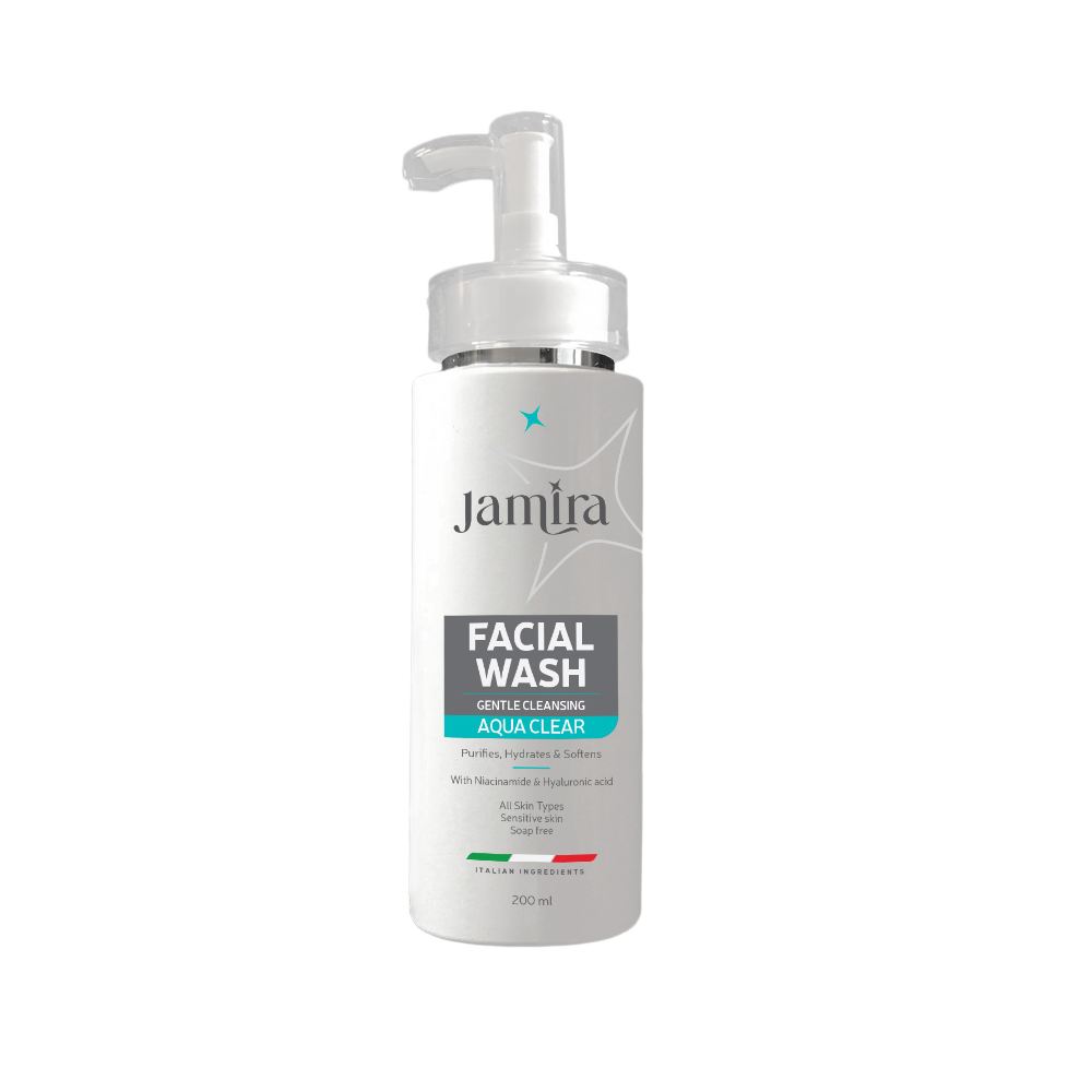 Jamira aqua clear Facial Wash for all skin type 200ml - ladyy