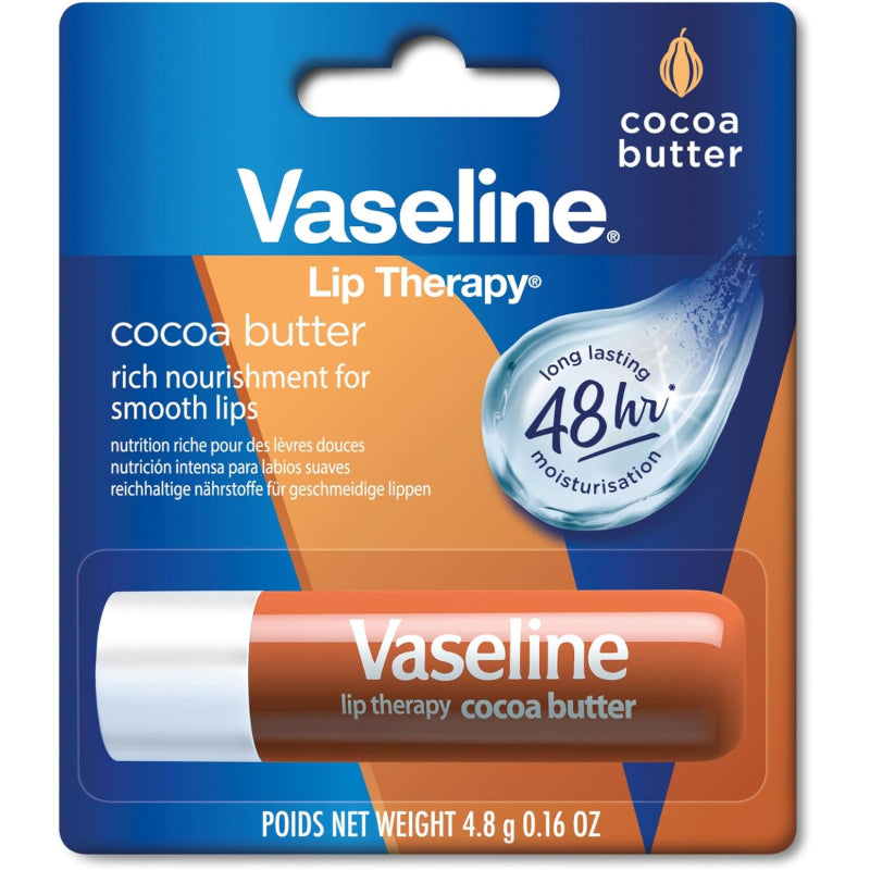 Vaseline lip therapy cocoa butter, 4.8 gm