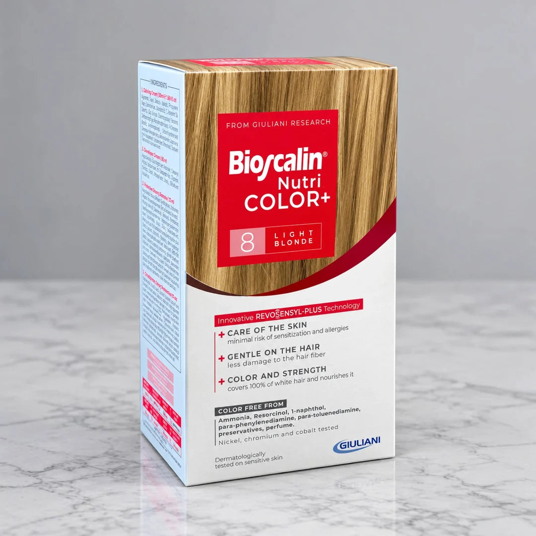 BIOSCALIN NUTRI COLOR+ 8 LIGHT BLONDE KIT
