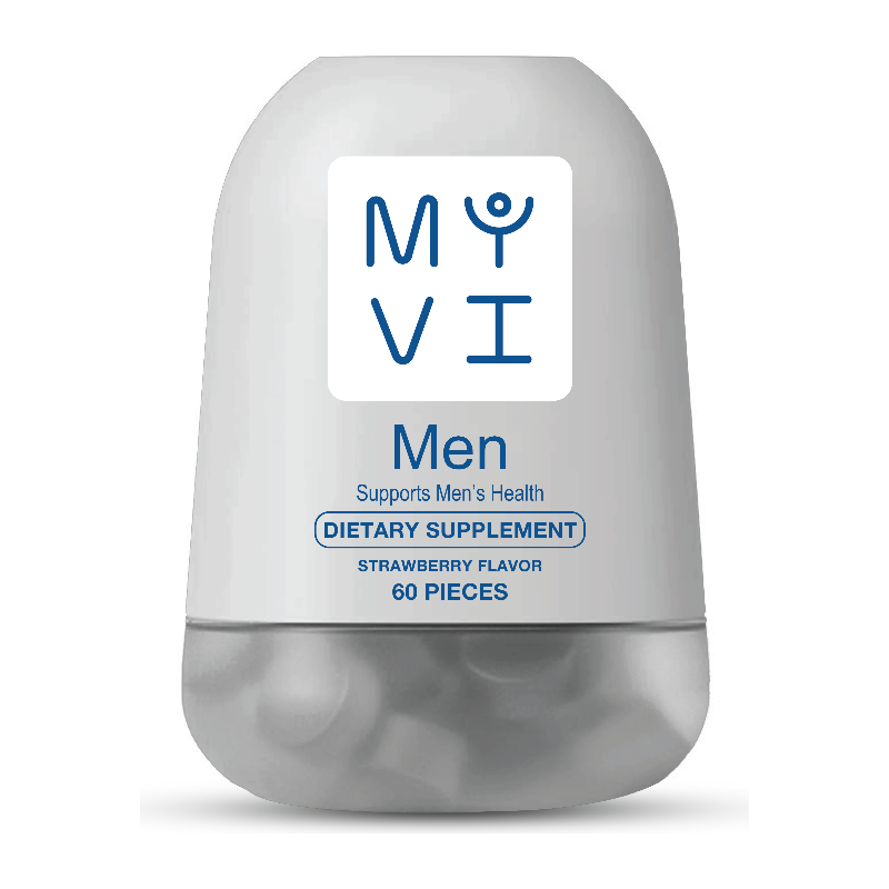 MYVI MEN DIETARY SUPPLEMENT STRAWBERRY FLAVOR 60 PIECES