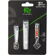FE NAIL CLIPPERS SET OF 3 040