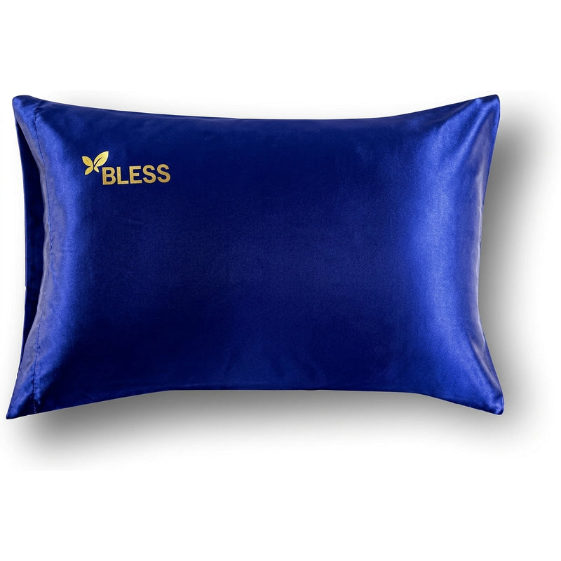 BLESS SATIN PILLOWCASE BLUE