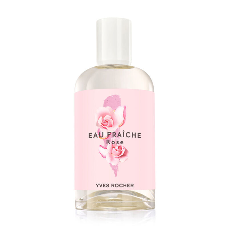 YVES ROCHER EAU FRAICHE ROSE 100ML BOTTLE - ladyy