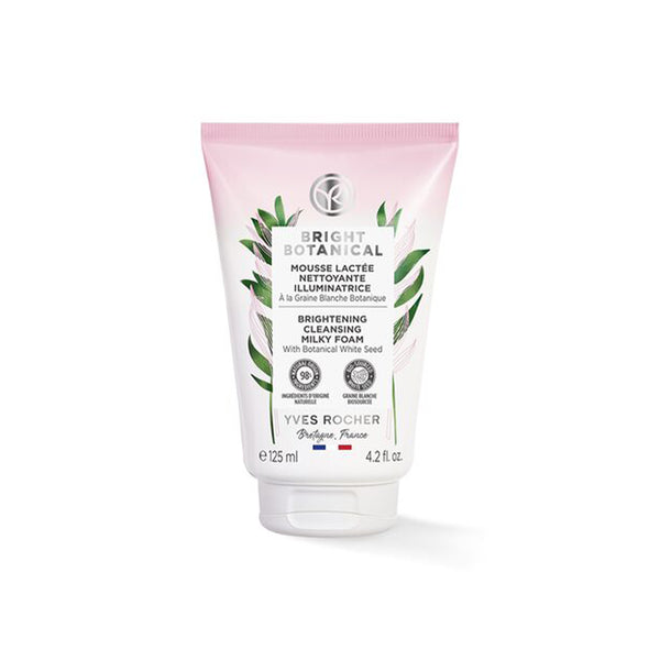 YVES ROCHER BRIGHTENING CLEANSING MILKY FOAM 125ML - ladyy