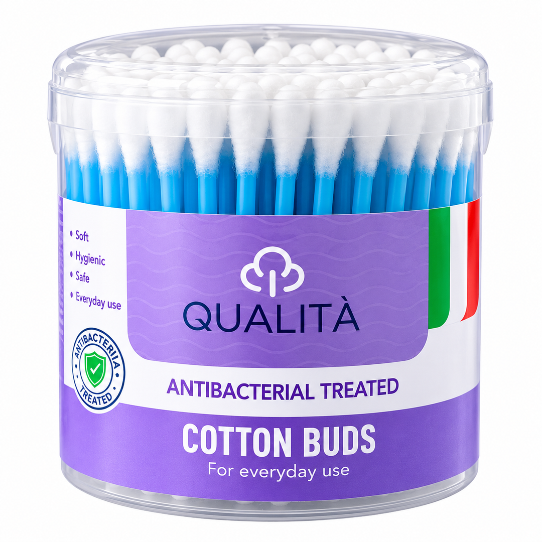 QUALITA COTTON BUDS 200 PCS CIRCLE