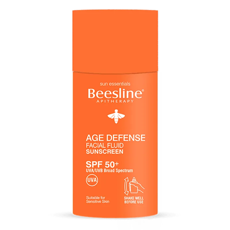 Beesline® AGE DEFENSE FACIAL FLUID SUNSCREEN SPF 50+