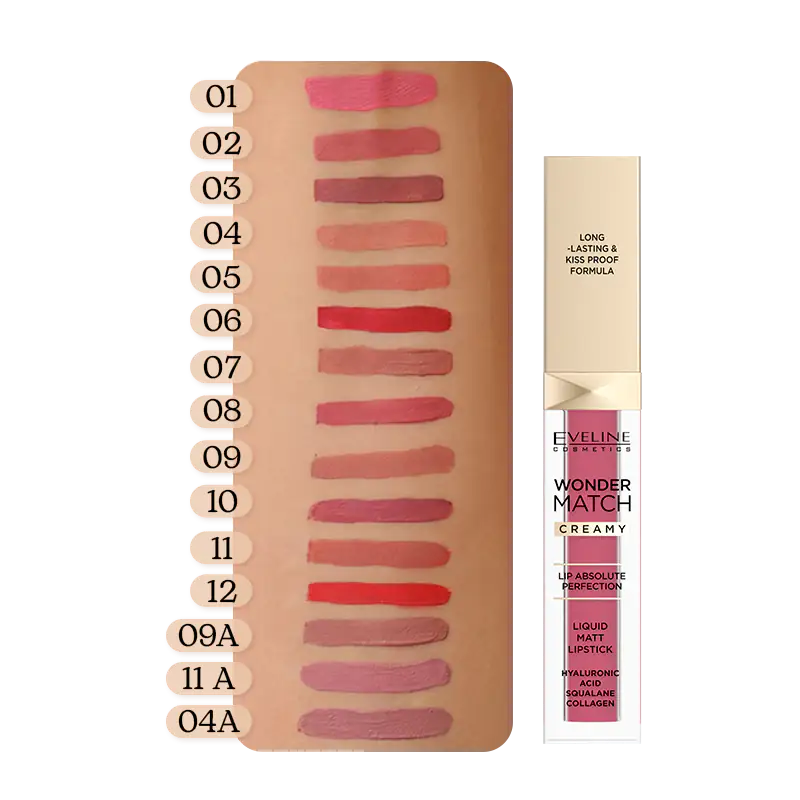 Eveline Cosmetics Wonder Match Liquid Matt Lipstick 04 A mallow Flower