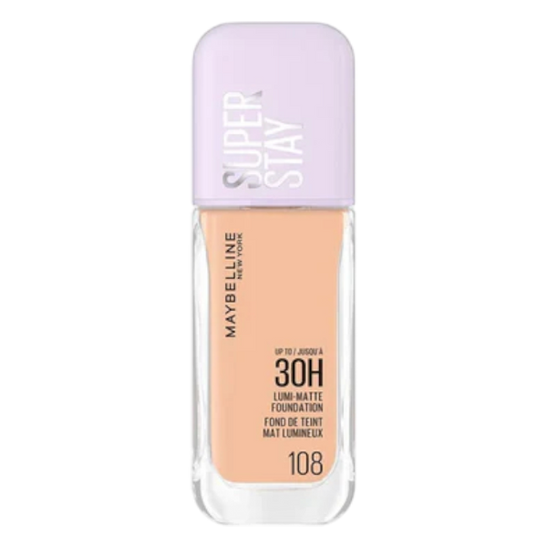 MAYBELINE SUPER STAY LUMI MATTE FOUNDATION 108 - ladyy