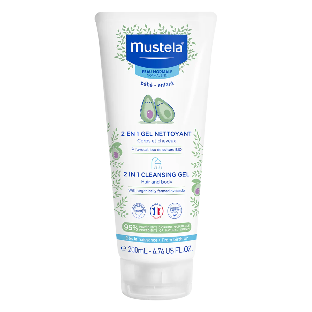 Mustela 2 in 1 Cleansing gel 200 ml