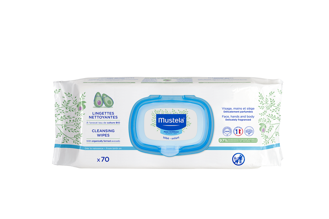 Mustela Cleansing Soothing wipes 70 pc