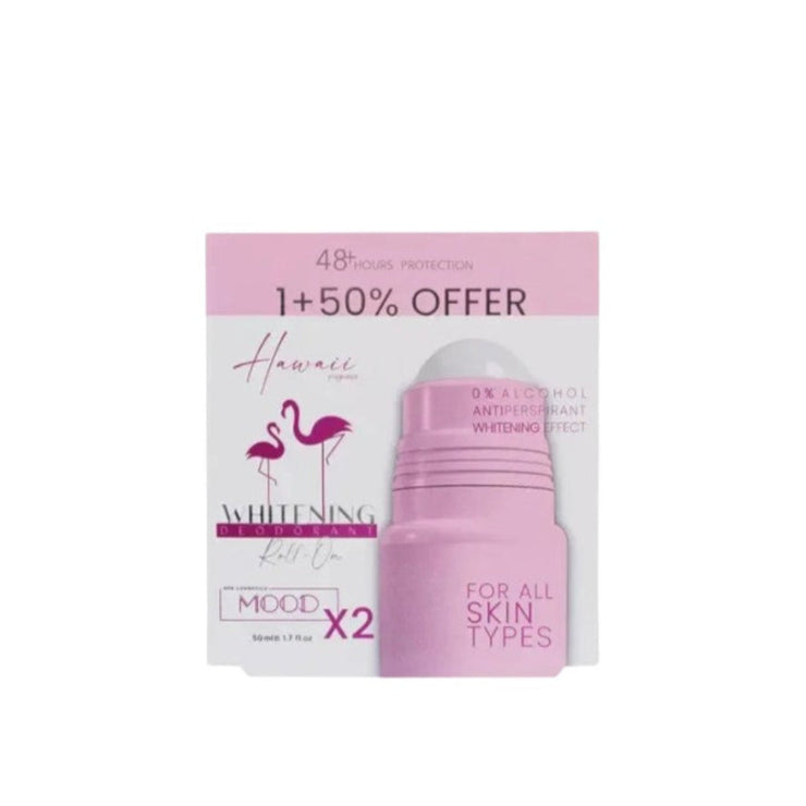 MOOD HAWAII WHITENING DEODORANT ROLL ON OFFER 1+50% 50ML