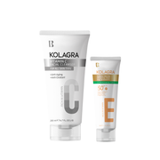 Offer Kolagra Sun Screen Gel 50 ML + Kol Vitamin C Facial wash 200 ML - ladyy