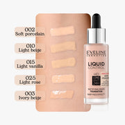 EVELINE COSMETICS LIQUID CONTROL SERUM FOUNDATION- 015 Light Vanilla