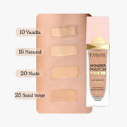 Eveline Cosmetics Wonder Match Lumi Foundation SPF20 -15 NATURAL