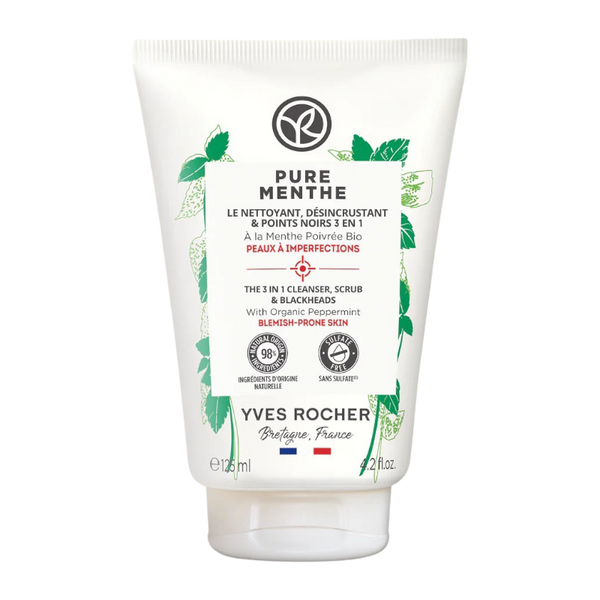 YVES ROCHER THE CLEANSER & SCRUB ANTI-BLACKHEAD 125ML - ladyy