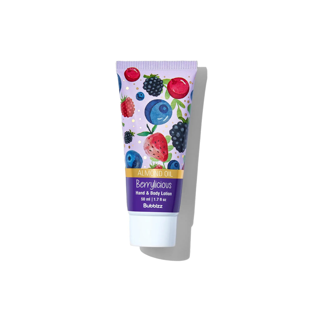BUBBLZZ Berrylicious Travel Size Hand & Body Lotion 50ML - ladyy