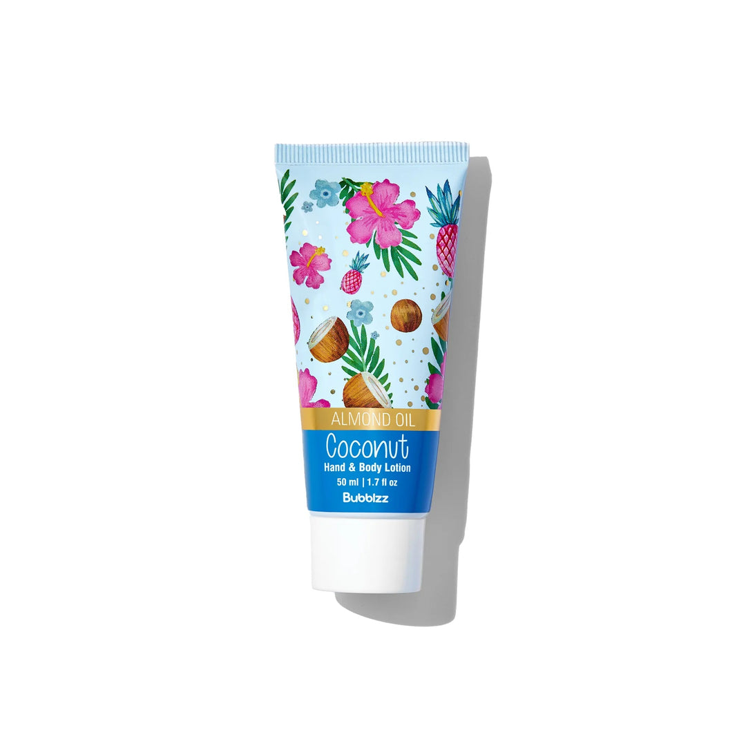 BUBBLZZ Coconut Travel Size Hand & Body Lotion 50ML - ladyy