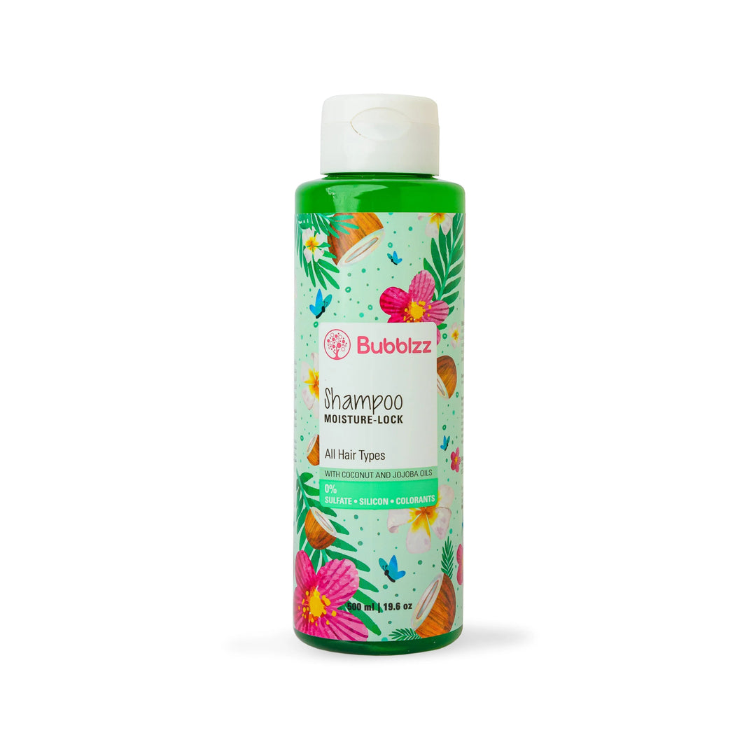 BUBBLZZ Moisture Lock Shampoo for all hair types 500ML - ladyy