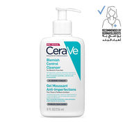 CeraVe Blemish Control Cleanser Face Wash For Acne & Blemish Prone Skin with 2% Salicylic Acid, Niacinamide and Ceramides 236ml - ladyy