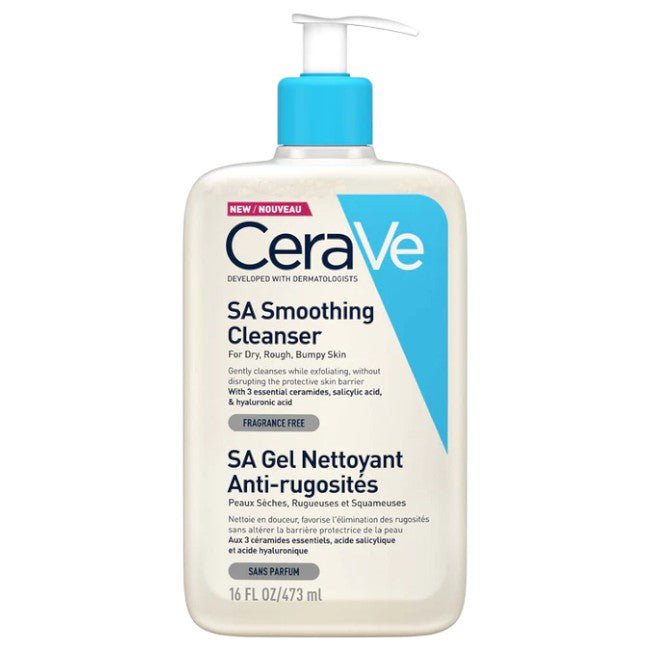 CeraVe SA Smoothing Cleanser for normal, dry and rough skin 473ml - ladyy