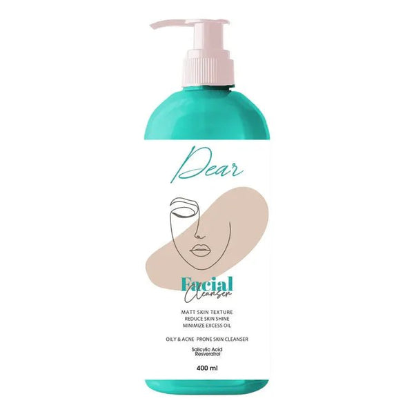 DEAR FACIAL CLEANSER OILY&ACNE SKIN 400ML - ladyy