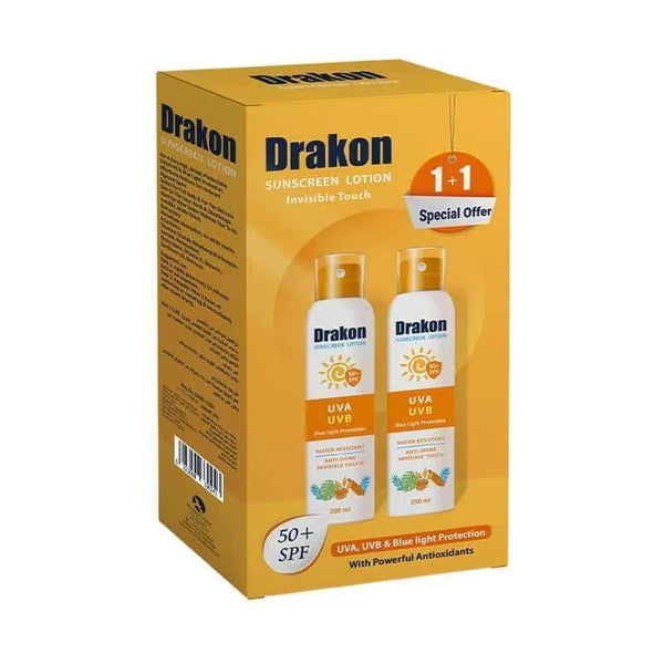 Drakon ® Promopack Sunscreen Lotion SPF 50+ ( 1+1 Free) - ladyy