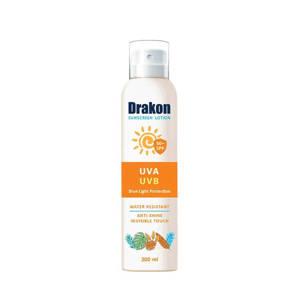 Drakon® Sunscreen Lotion - Dry - Touch SPF 50+200ml - ladyy