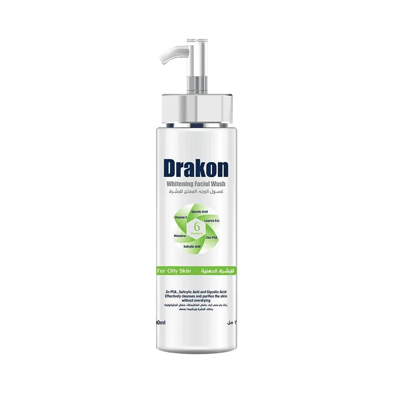 Drakon® Whitening Facial Cleanser For Oily & Combined Skin pump 200ml - ladyy