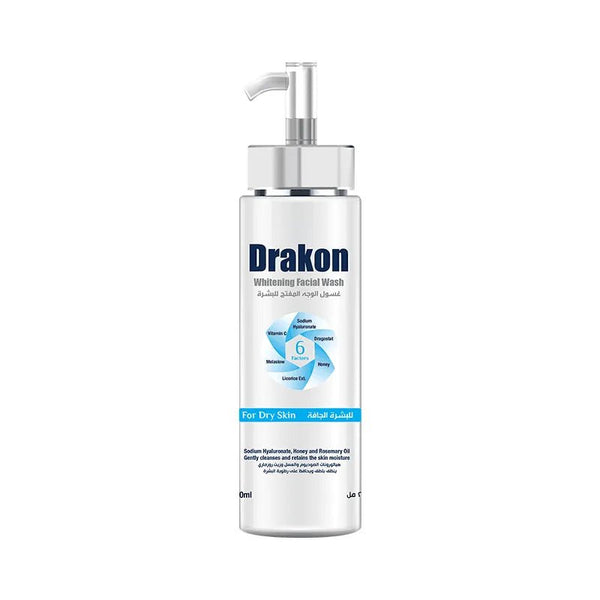 Drakon® Whitening Facial Cleanser With Pump Dry Skin - ladyy