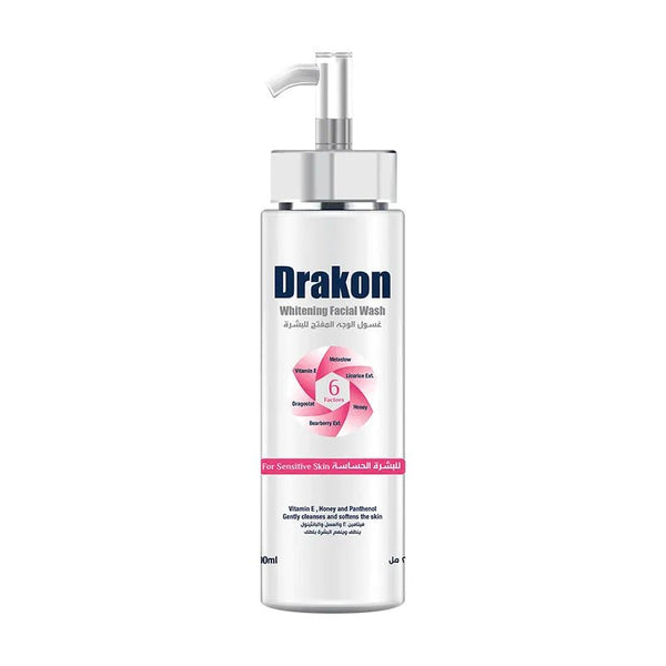 Drakon® Whitening Facial Cleanser With Pump Sensitive skin - ladyy